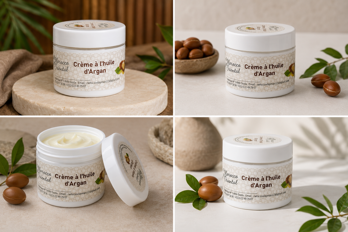 Crème à l’Huile d’Argan Naturelle – Hydratation Intense & Éclat Naturel | Bio Morocco Oriental