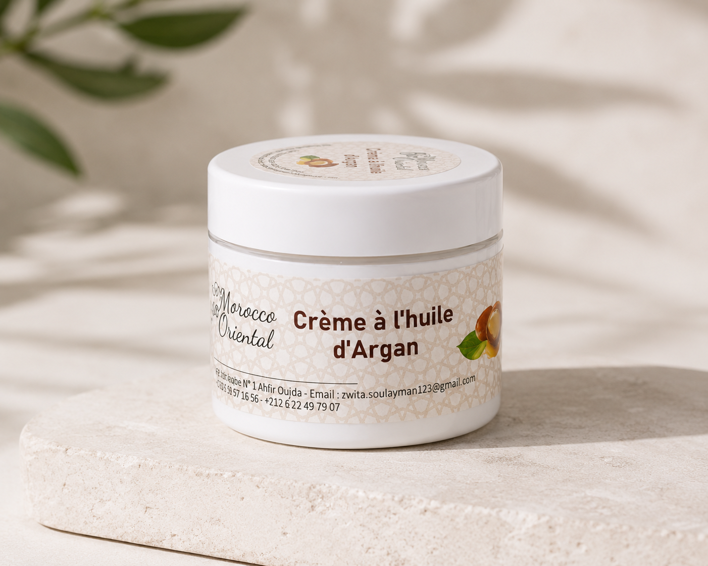 Crème à l’Huile d’Argan Naturelle – Hydratation Intense & Éclat Naturel | Bio Morocco Oriental