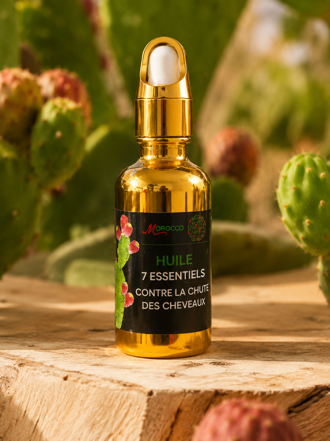 ✨ Huile 7 Essentielles Anti-Chute des Cheveux – Soin Naturel Fortifiant ✨